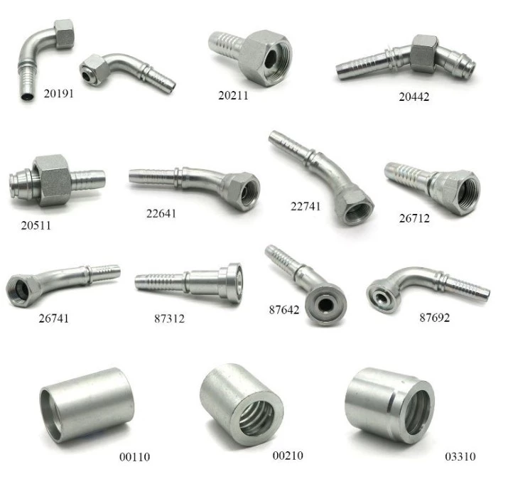 Chinese Priduce DIN /SAE Hydraulic Rubber Hose Fittings